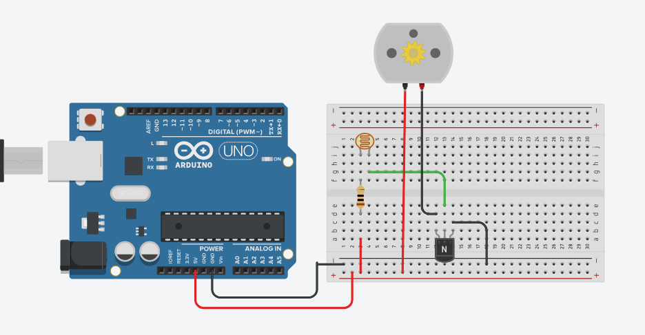 NPN transistoreak eta CC motoreak