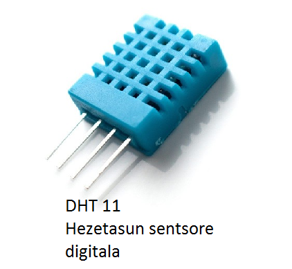 DHT11 hezetasun sentsorea